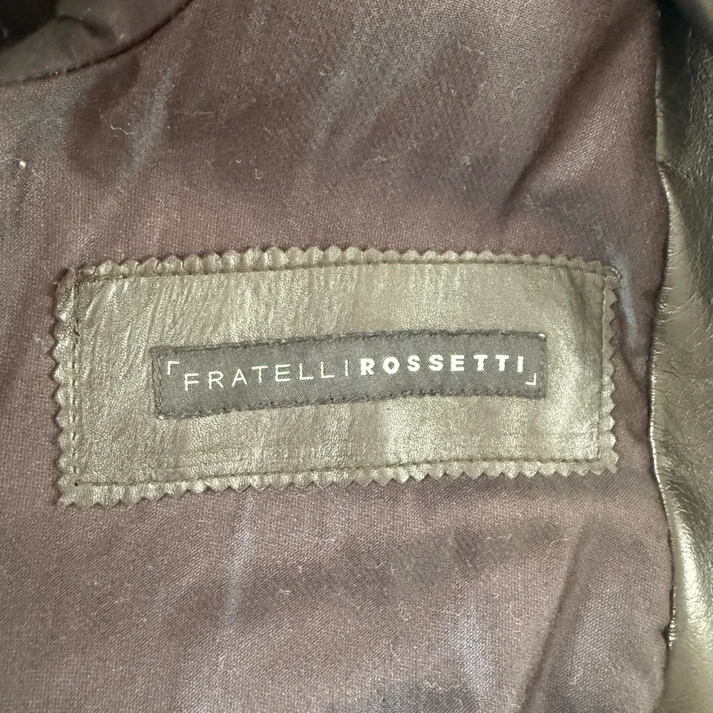 Fratelli Rossetti chocolate brown leather bomber jacket size S - Picture 10 of 12